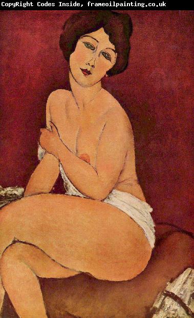 Amedeo Modigliani Nude Sitting on a Divan